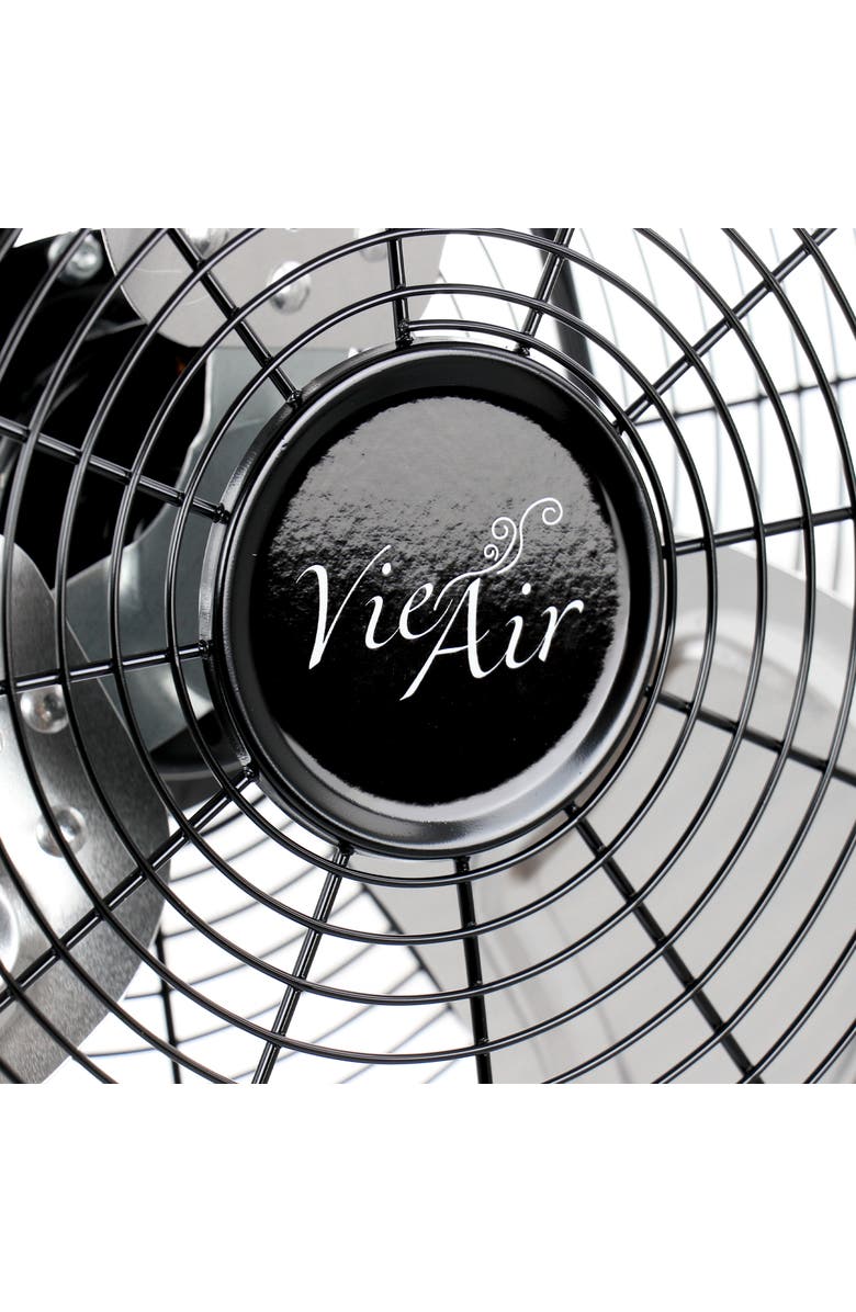 Vie Air 20 Inch Twin Pack Industrial Tilting High Velocity 3 Speed Metal Floor Fan, Alternate, color, Black