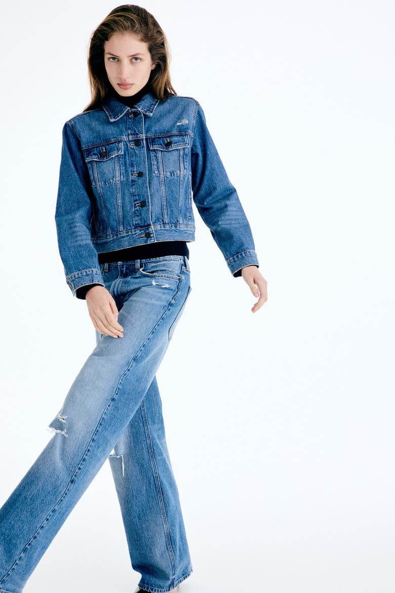 Ava Ultra High Rise Wide Leg Jeans, Alternate, color, Denim blue