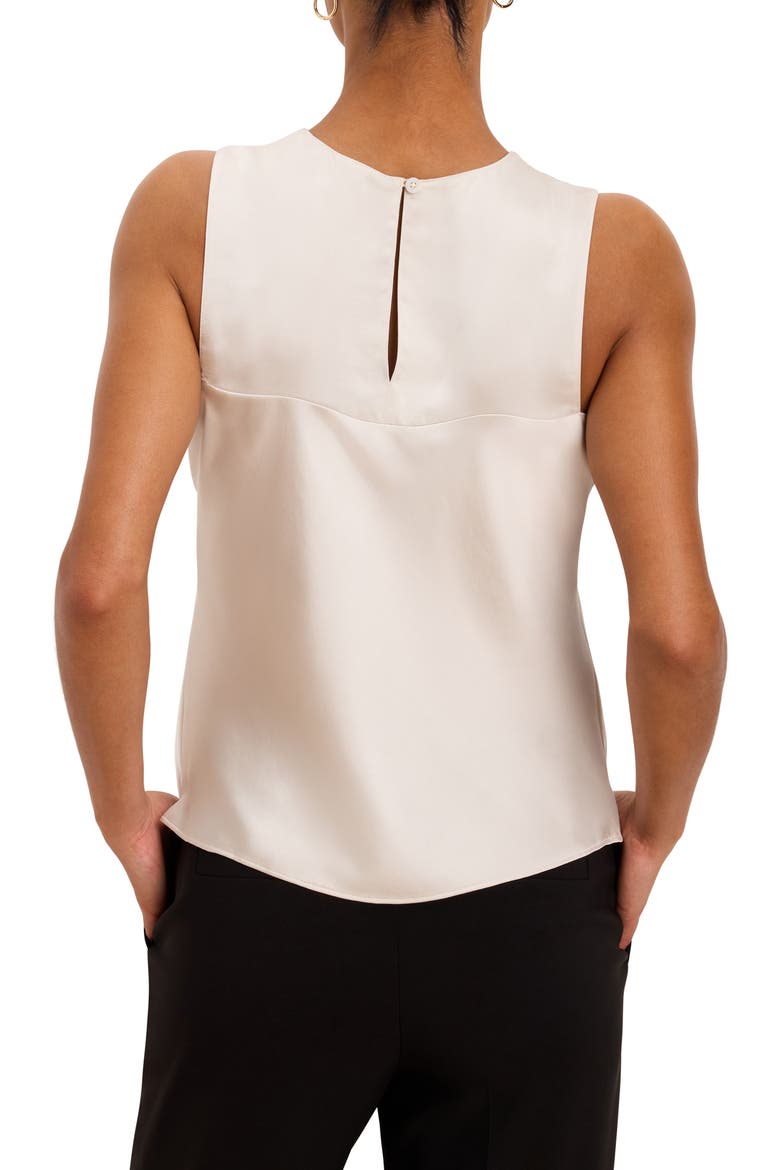 Day Gloss Woven Tank, Alternate, color, COCONUT