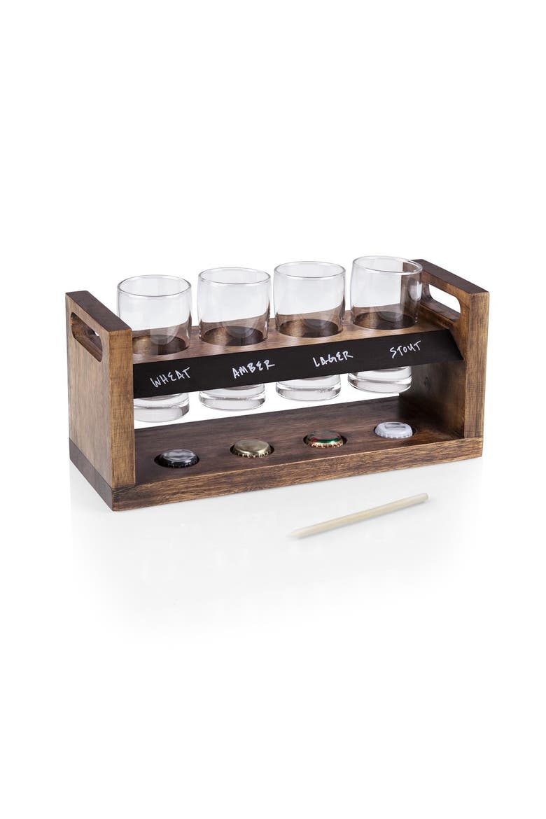 Craft Beer Flight Beverage Sampler, Main, color, BROWN