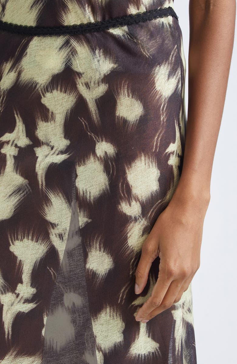 Siedrés Siny Print Mesh Maxi Skirt, Alternate, color, Ivory Multi