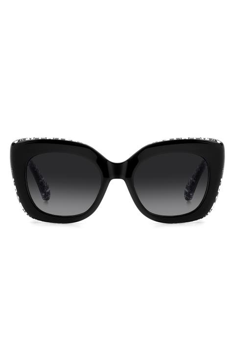 kalie 52mm gradient square sunglasses