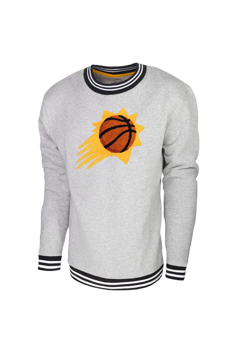 Men's Stadium Essentials Heather Gray Phoenix Suns Club Level Pullover Sweatshirt, Alternate, color, Heather Gray