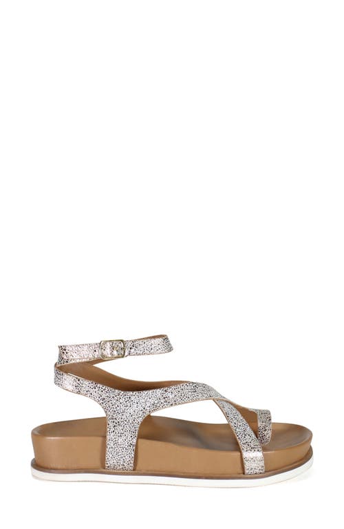 Diba True Carn Ival Ankle Strap Toe Loop Sandal In Gold