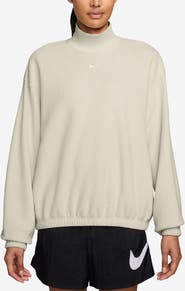 Nike Phoenix Plush Cozy Oversized Mock Neck Sweatshirt