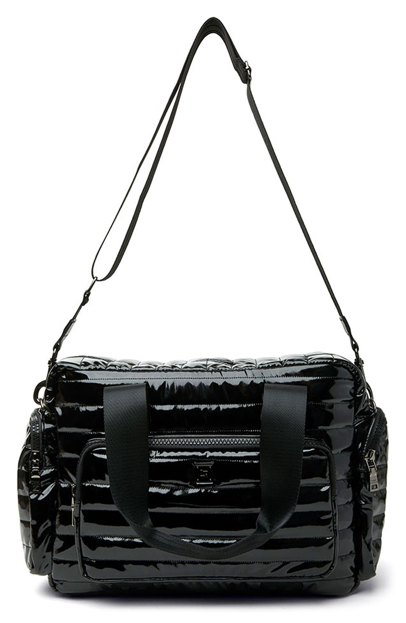 THINK ROYLN Voyager Travel Bag, Alternate, color, Black Patent