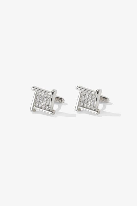 Atlas Square Grid Cufflinks