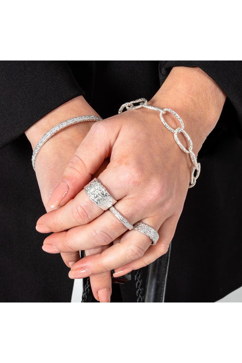 Hula Linked Bracelet, Alternate, color, Sterling Silver