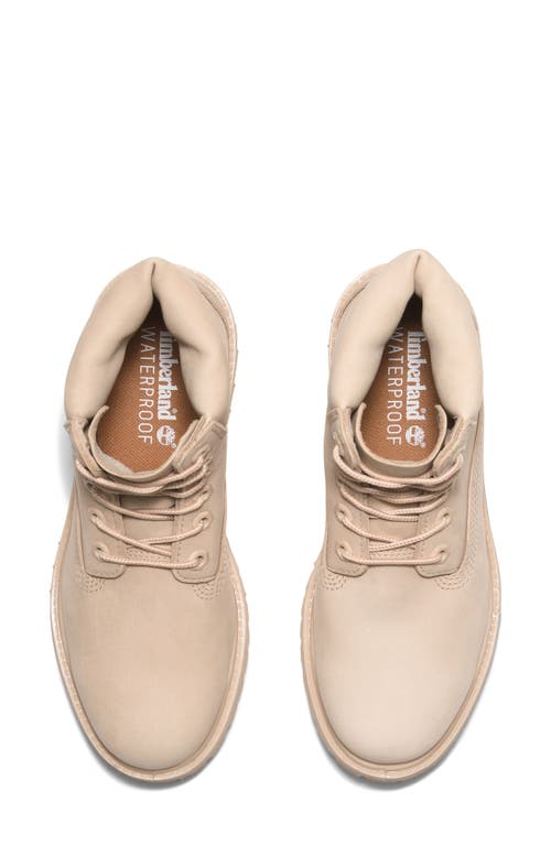 Timberland Premium Waterproof Boot In Light Beige Nubuck