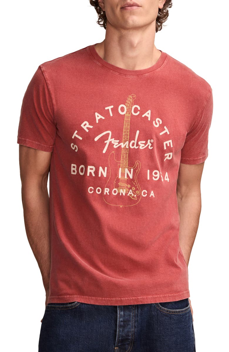 Lucky Brand Fender Stratocaster Graphic T-Shirt, Main, color, 