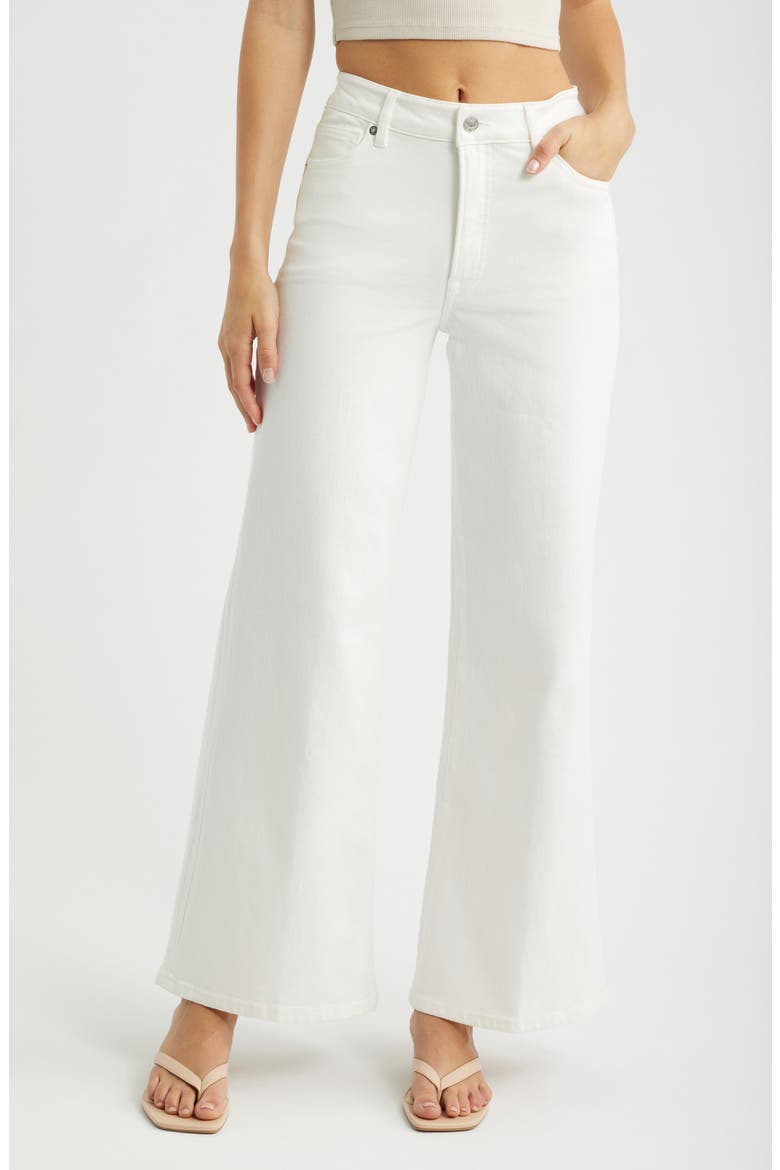 Good Waist Palazzo Jeans, Main, color, WHITE001