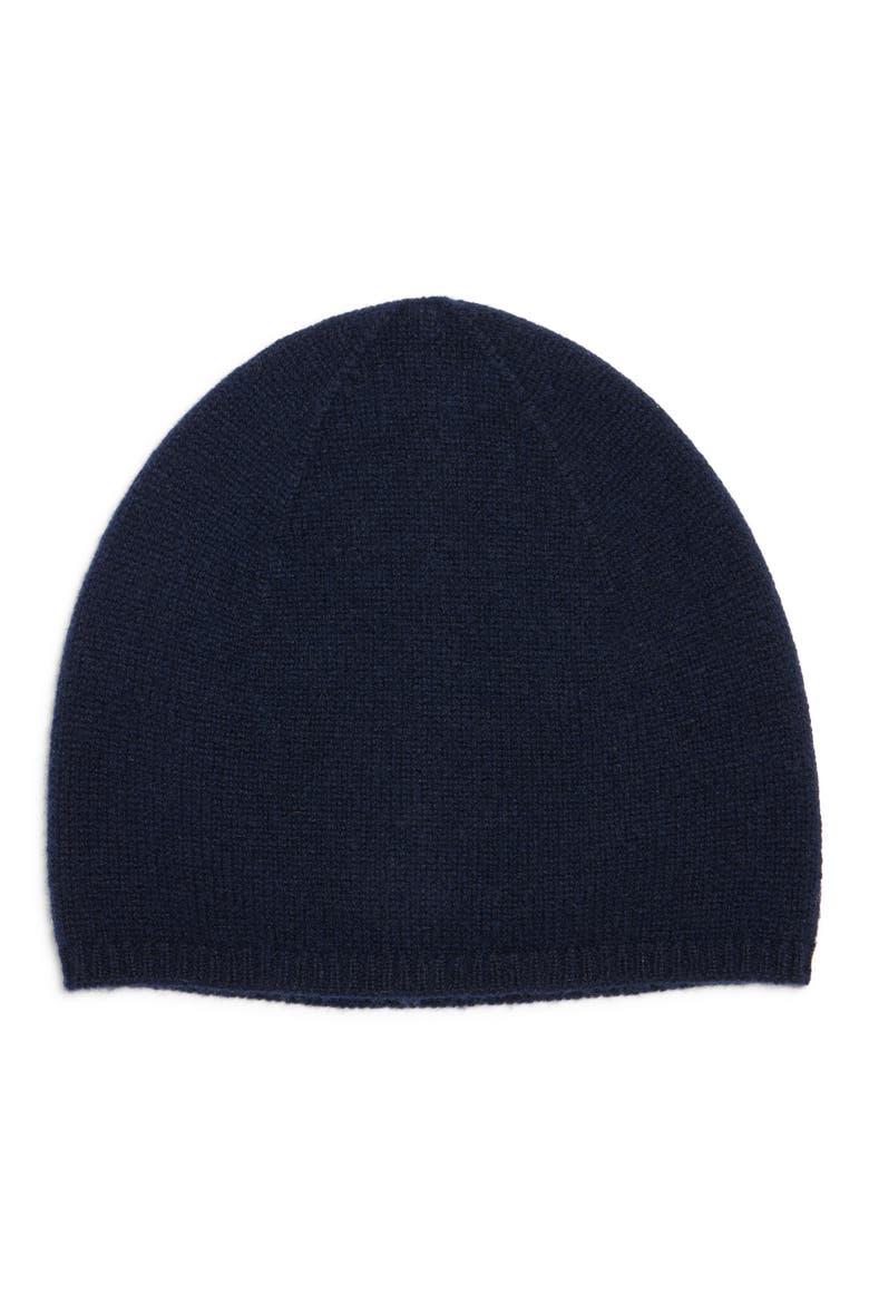 Kassia Cashmere Beanie, Alternate, color, INK BLUE