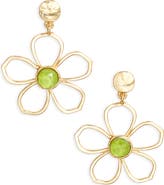 Karine Sultan Flower Drop Earrings