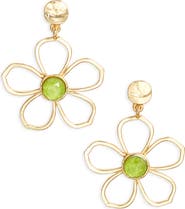 Karine Sultan Flower Drop Earrings
