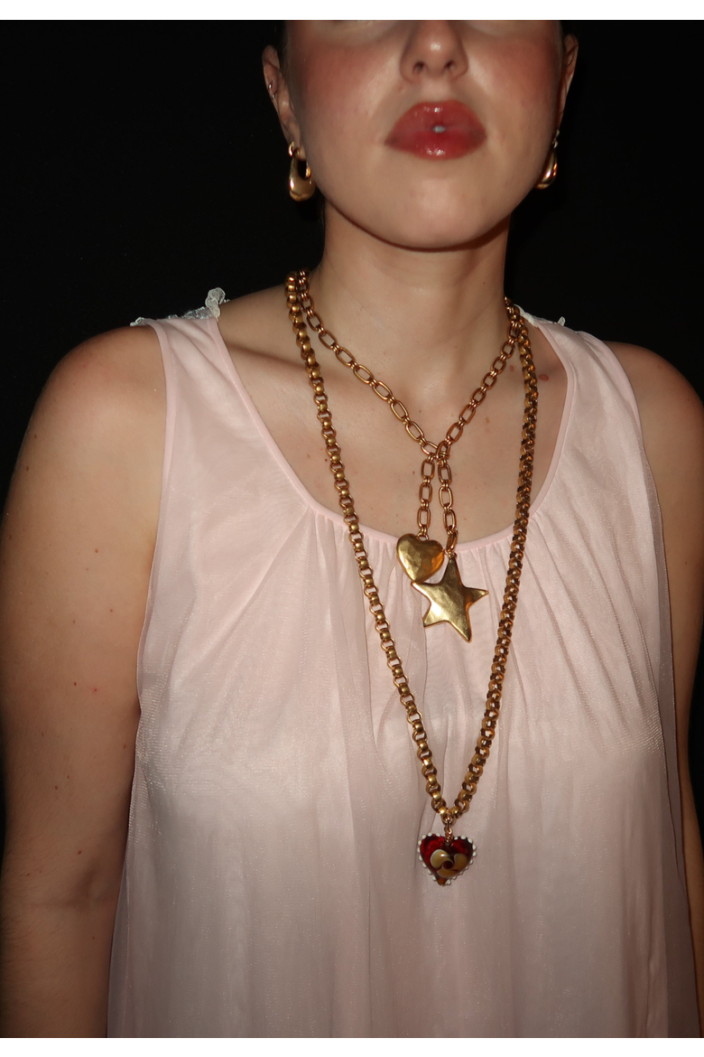 Notte Necklace, Alternate, color, Gold