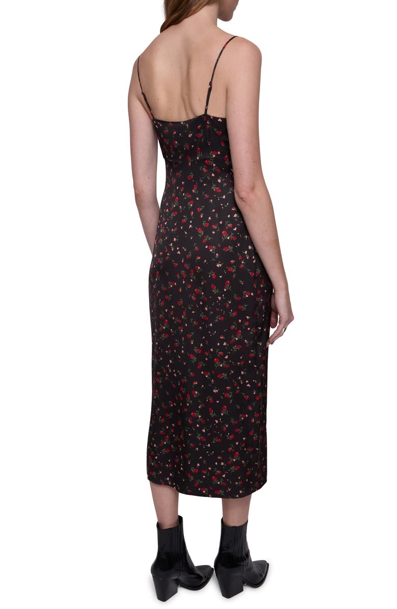 Rebecca Minkoff Maeve Floral Slipdress, Alternate, color, Rose Ditsy