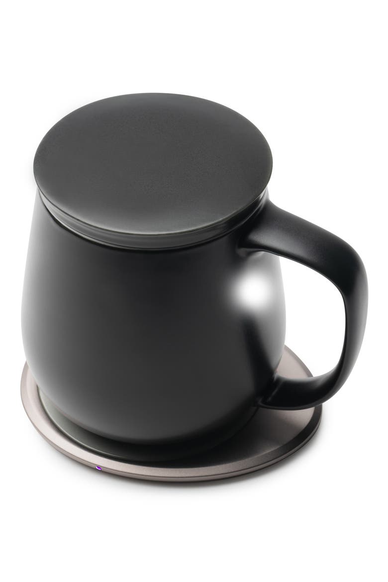 Ui+ Mug & Warmer Set, Alternate, color, INKSTONE BLACK