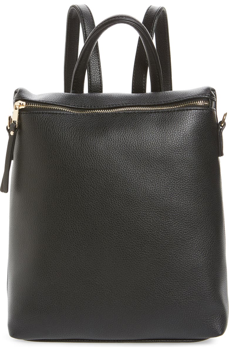 BP. Square Faux Leather Backpack, Main, color,