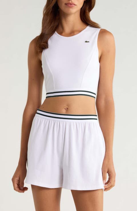 Ribbed Cotton Blend Tank