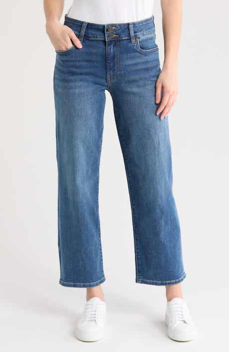 KUT from the Kloth Lucy Double Button High Waist Wide Leg Jeans