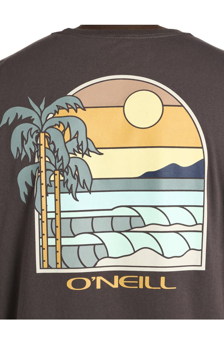 O'Neill Big & Tall Glassy Days Graphic Tee, Alternate, color, Graphite