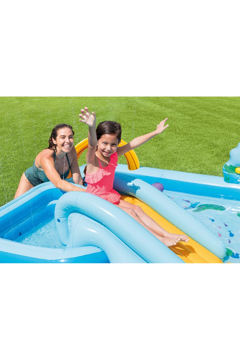 Jungle Adventure Inflatable Pool Play Center, Alternate, color, Multicolored