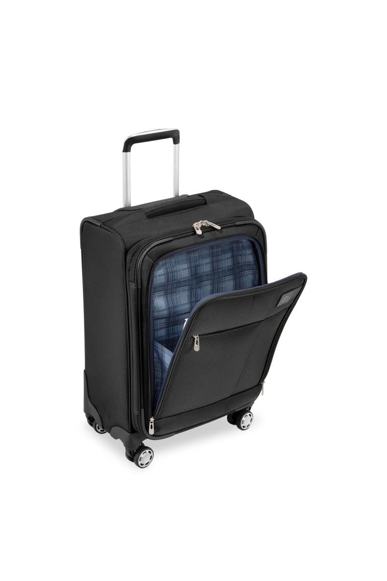 Sigma 7.0 Softside Expandable 20" Carry On Spinner Luggage, Alternate, color, Black