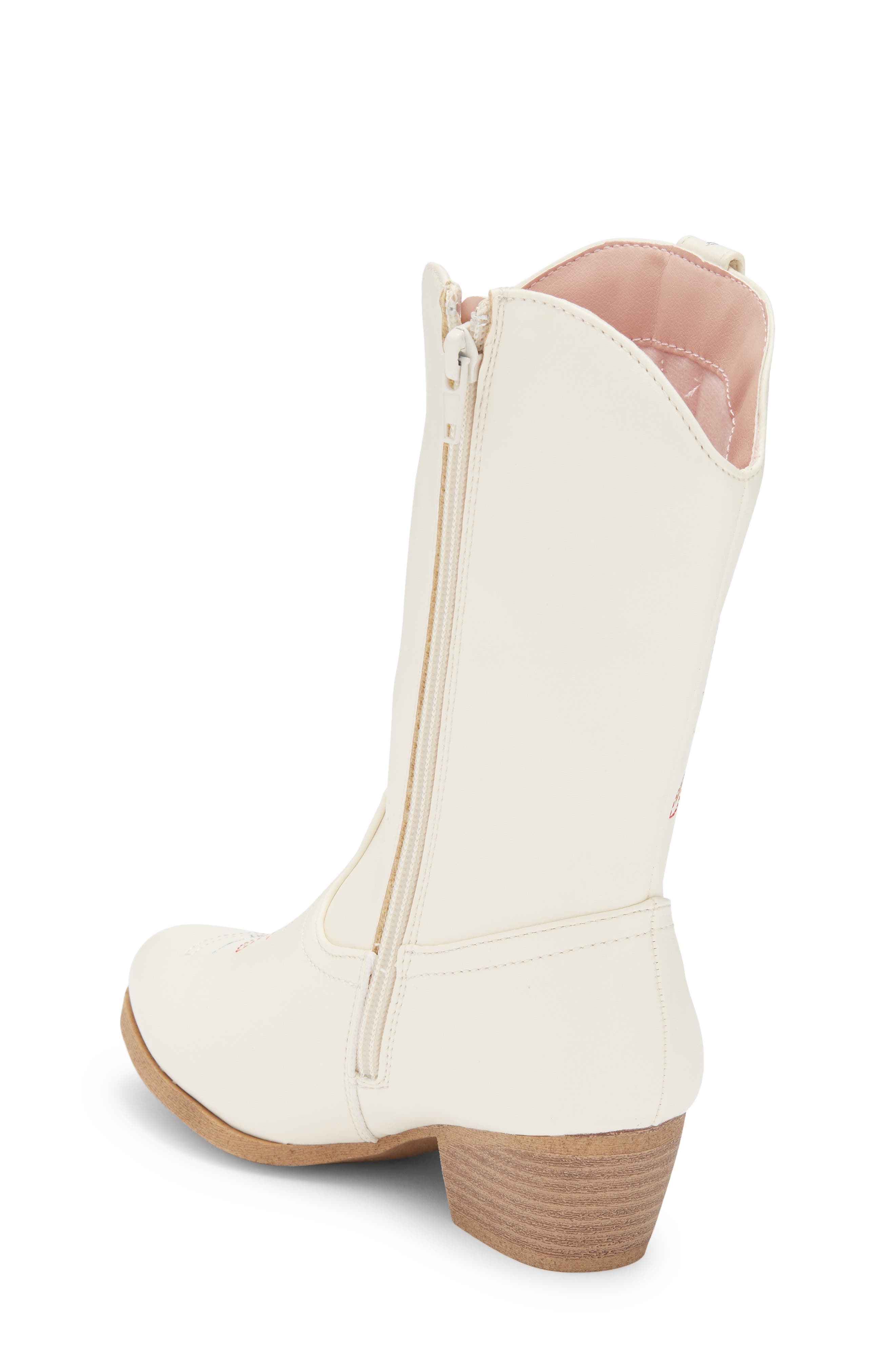JELLYPOP Kids' Gladden Western Boot, Alternate, color, Off White Multi
