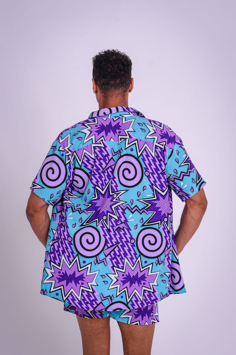 Fresh Prince Men's Short Sleeve Shirt, Alternate, color, Open Miscellaneous