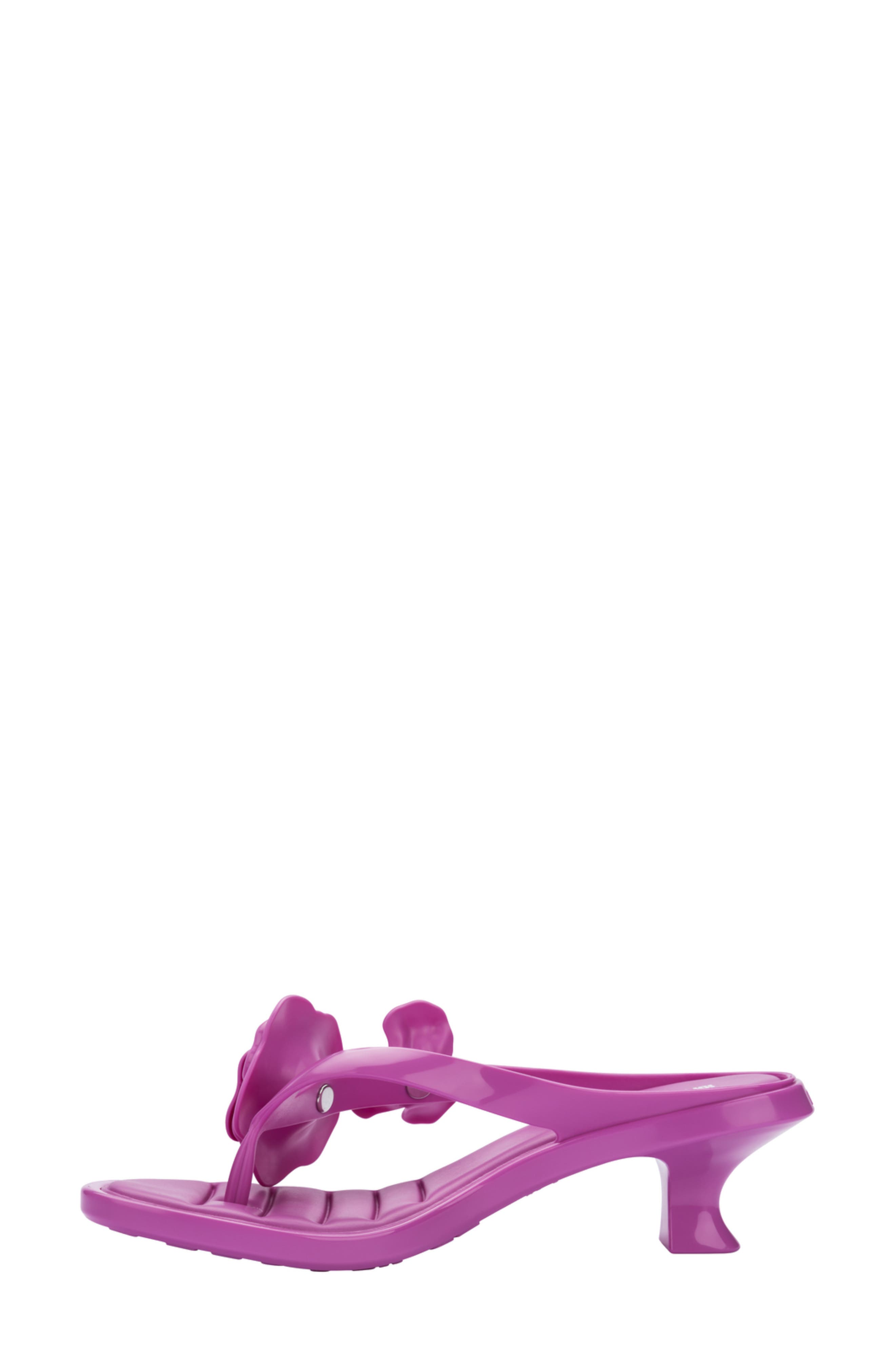 Petals Kitten Heel Flip Flop, Alternate, color, LILAC