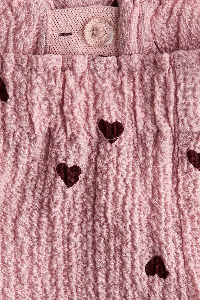 2-piece Top And Pants Set, Alternate, color, Light pink/hearts