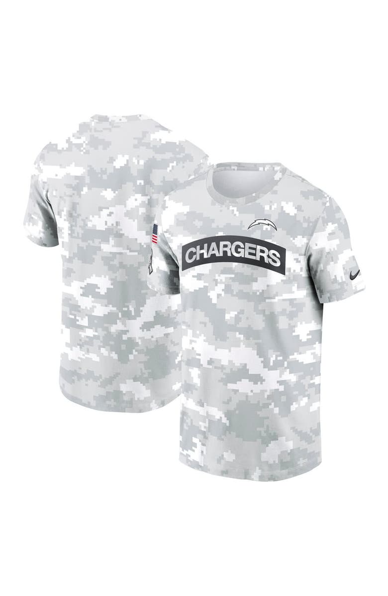 Nike Men's Nike Arctic Camo Los Angeles Chargers 2024 Salute To Service Performance T-Shirt, Main, color, 