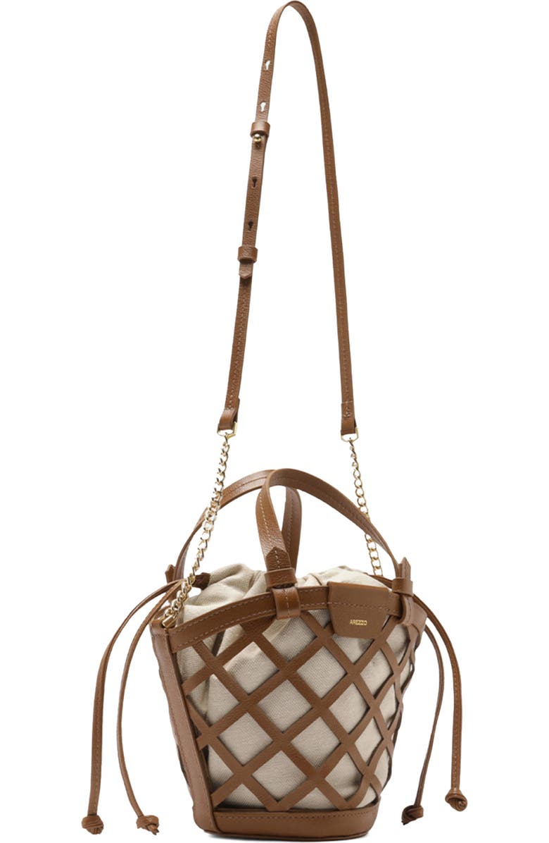Arezzo Small Petra Leather Bucket Bag, Alternate, color,