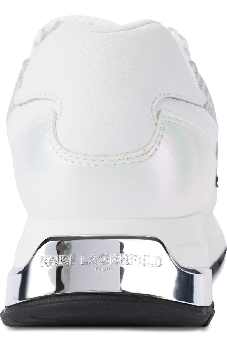 KARL LAGERFELD PARIS Mayu Sneaker, Alternate, color, Silver/ White
