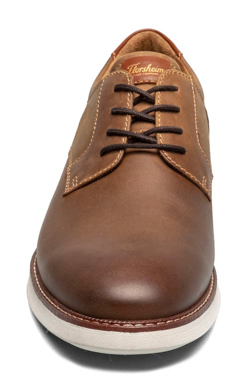 Florsheim Launch Plain Toe Derby In Brown