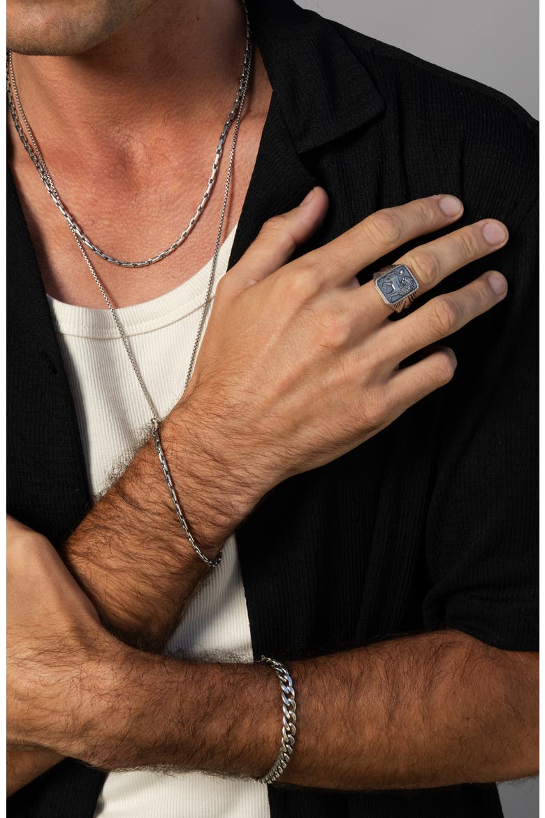 Men's Judah Ring, Alternate, color, SILVER