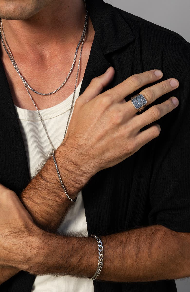 MIRANDA FRYE Men's Judah Ring, Alternate, color, Silver