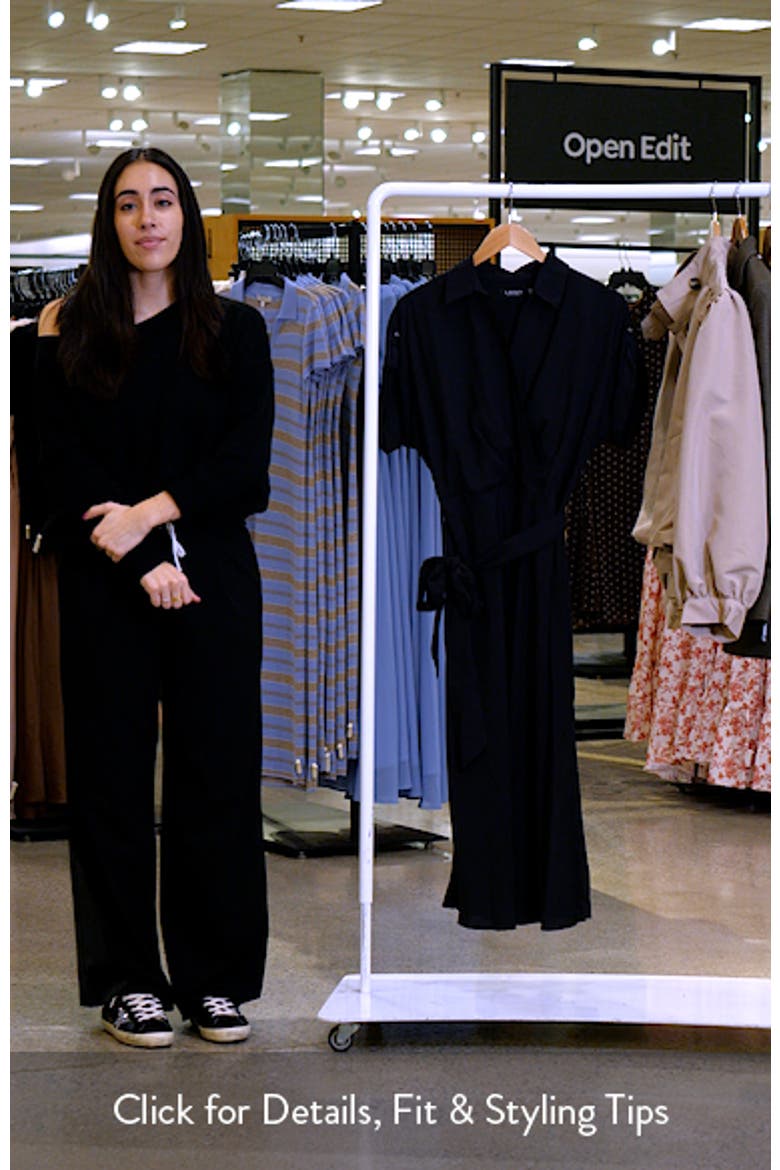Belted Crêpe Dress video