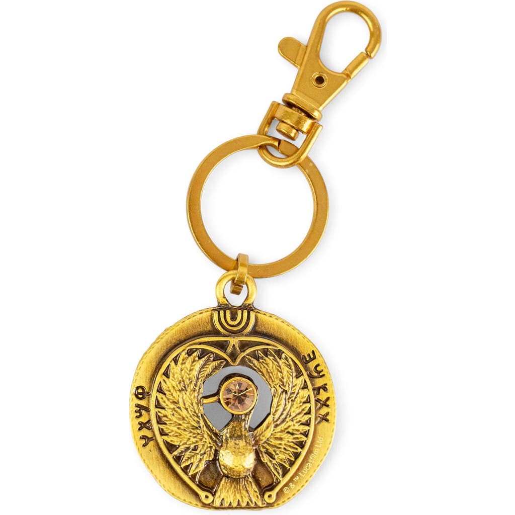 Toynk Indiana Jones And The Raiders Of The Lost Ark Talisman Double-sided Keychain In Gold