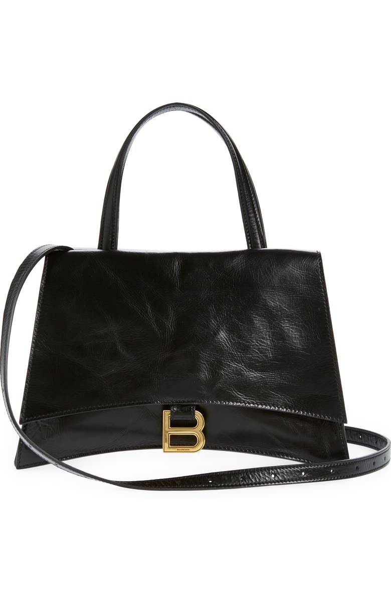 Balenciaga Crush on You Crushed Leather Shoulder Bag, Alternate, color,