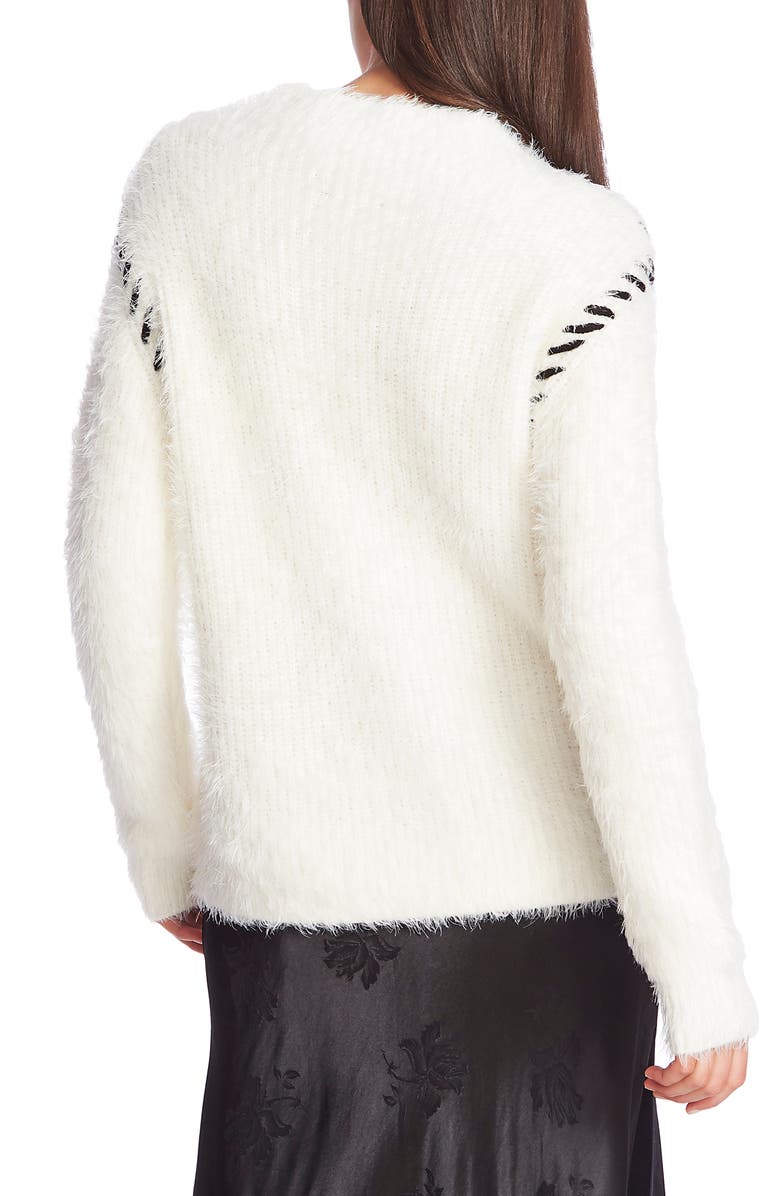 1.STATE Eyelash Fringe Mockneck Sweater, Alternate, color, 