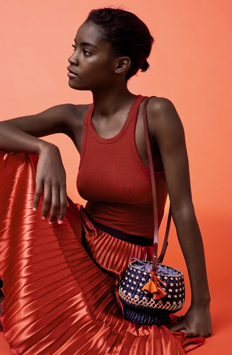 A A K S AAKS Mini Baw Pot Dot Bucket Bag, Alternate, color,