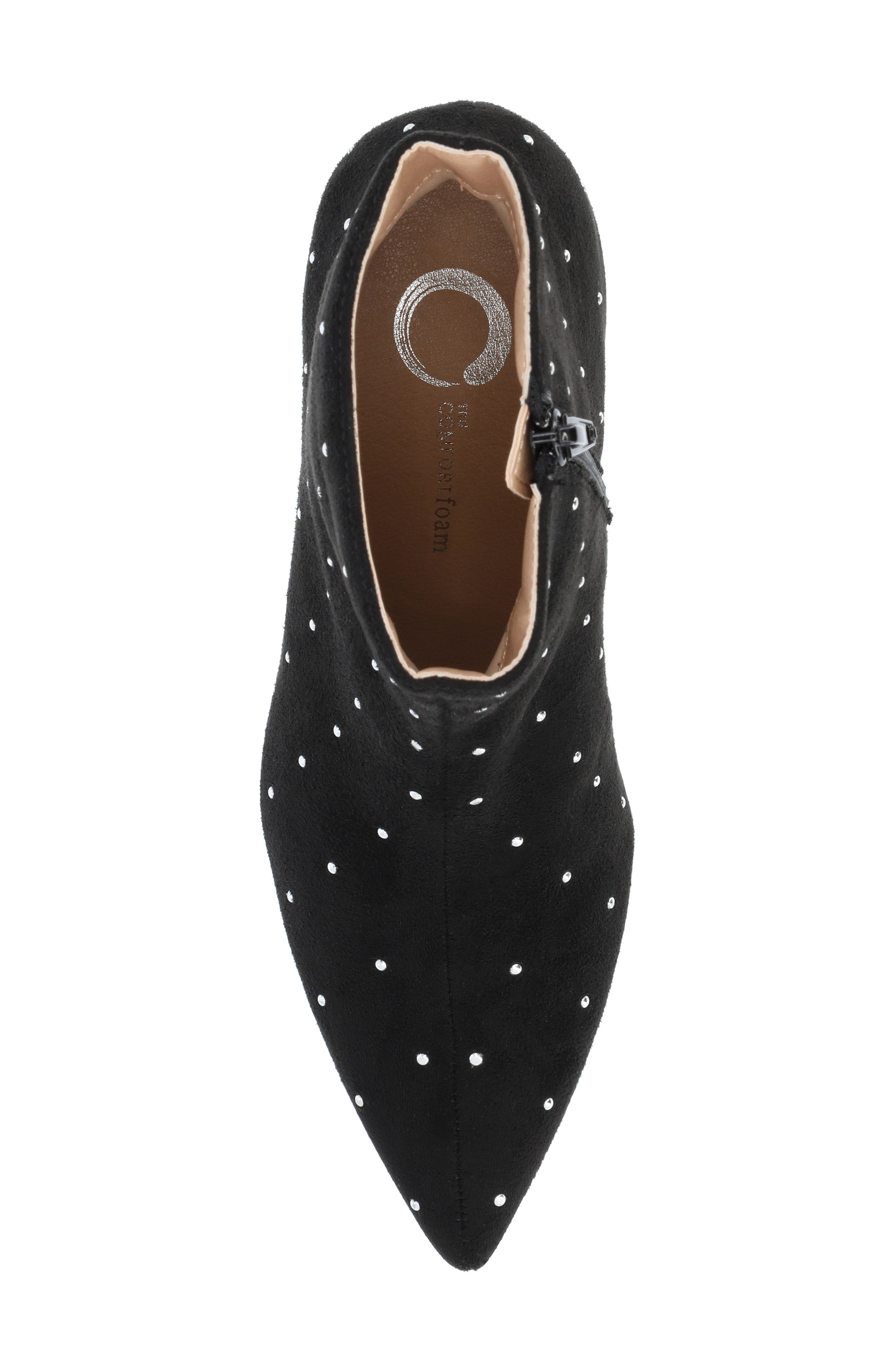 Journee Collection Rossia Kitten Heel Bootie, Alternate, color, Black