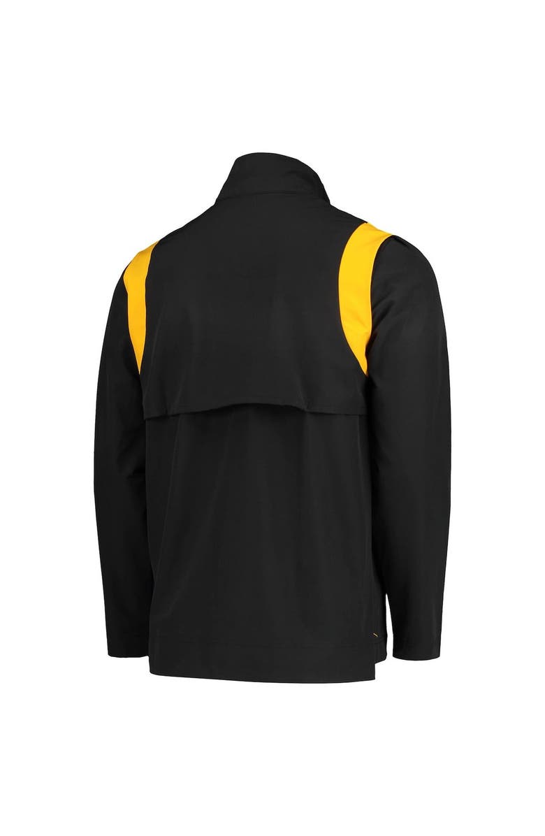 Nike Men's Nike Black Iowa Hawkeyes 2021 Team Coach Quarter-Zip Jacket, Alternate, color, Black