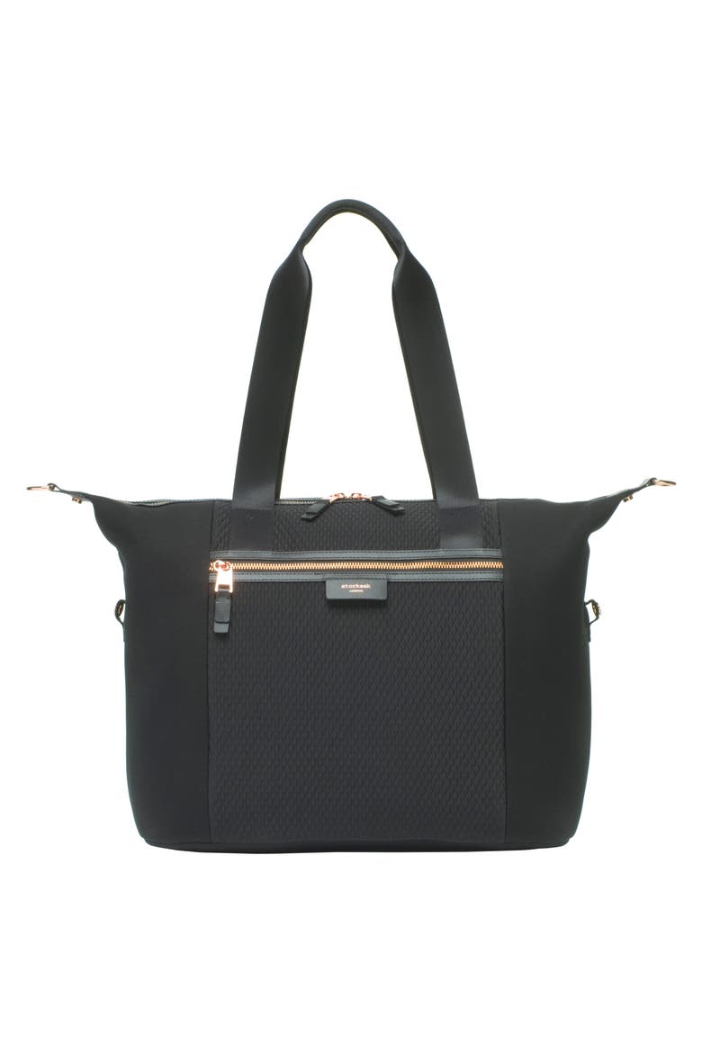 Stevie Lux Diaper Bag, Alternate, color, SCUBA BLACK