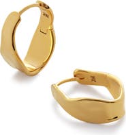 Monica Vinader The Wave Medium Hoop Earrings