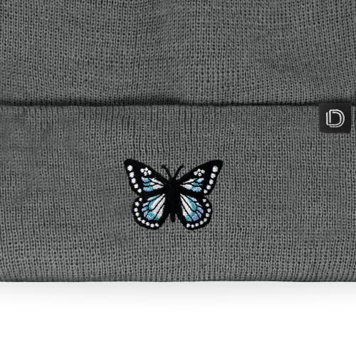 Dalix Butterfly Beanie In Baby Blue
