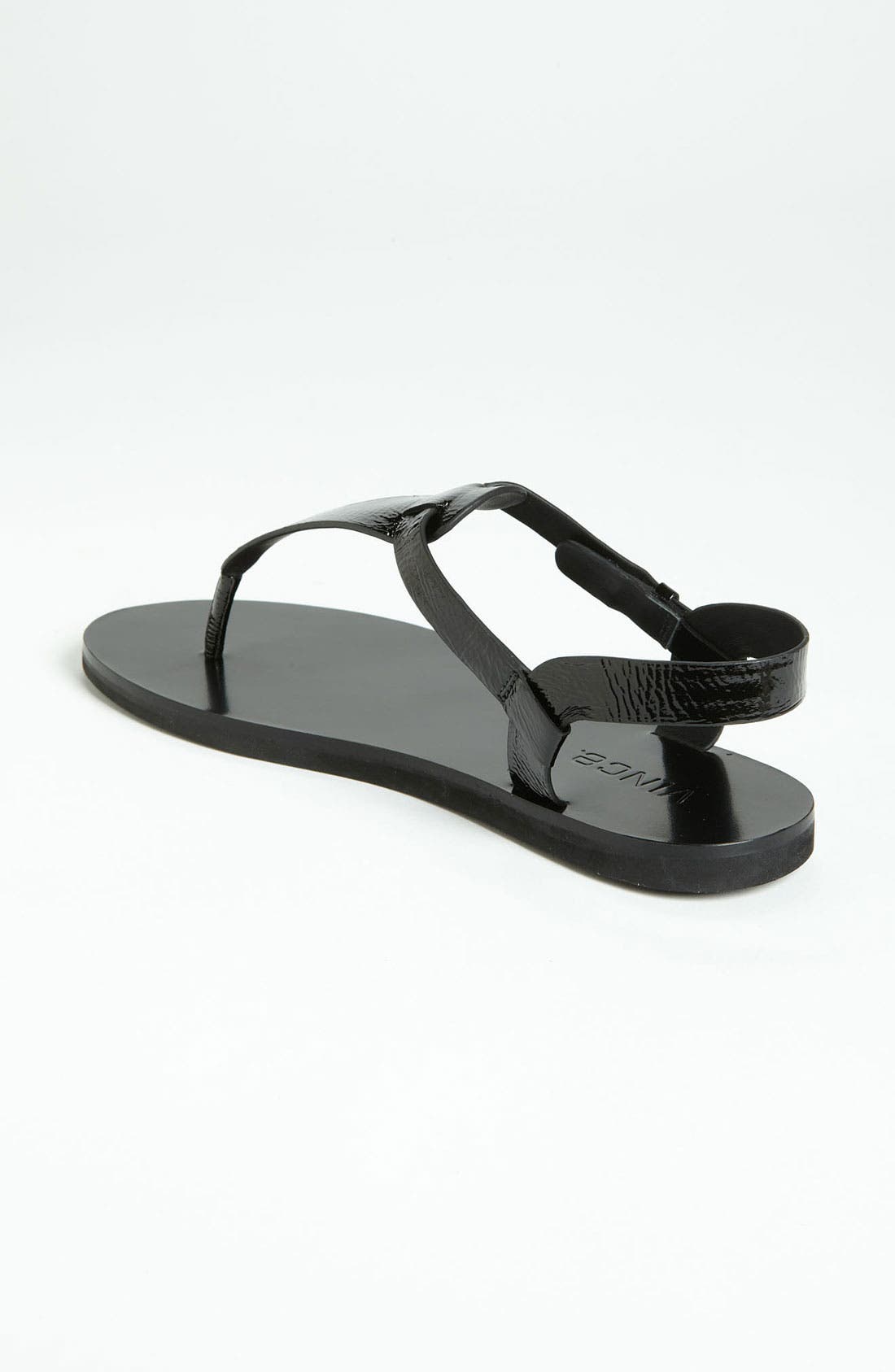 'Maia' Sandal, Alternate, color, BLACK PATENT