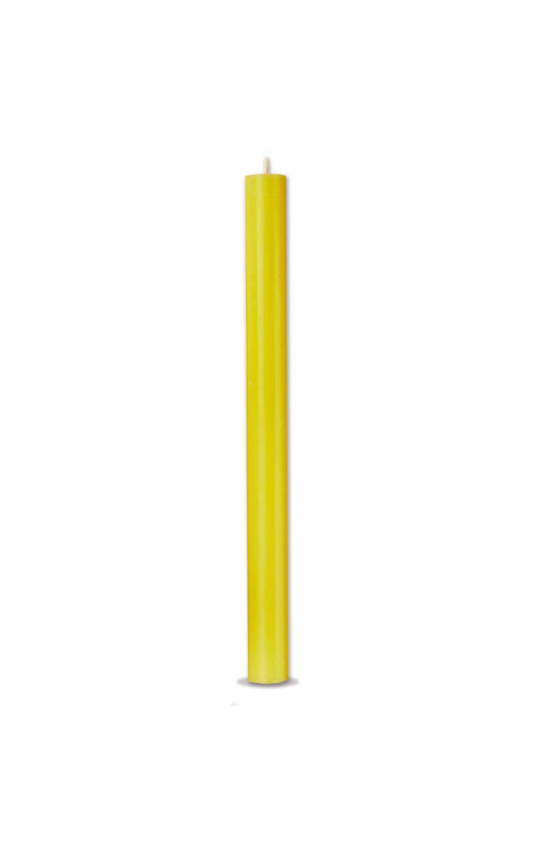 tag Color Studio Yellow Straight Taper Unscented Paraffin Candle, Main, color, Yellow