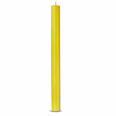 Color Studio Yellow Straight Taper Unscented Paraffin Candle